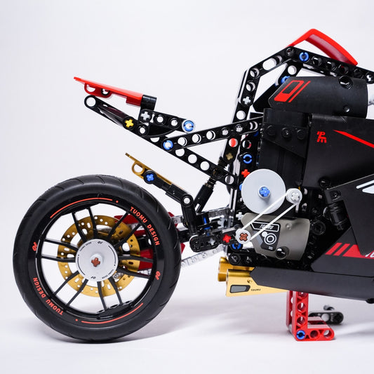 LUBON racing bike building block rear wheel detail