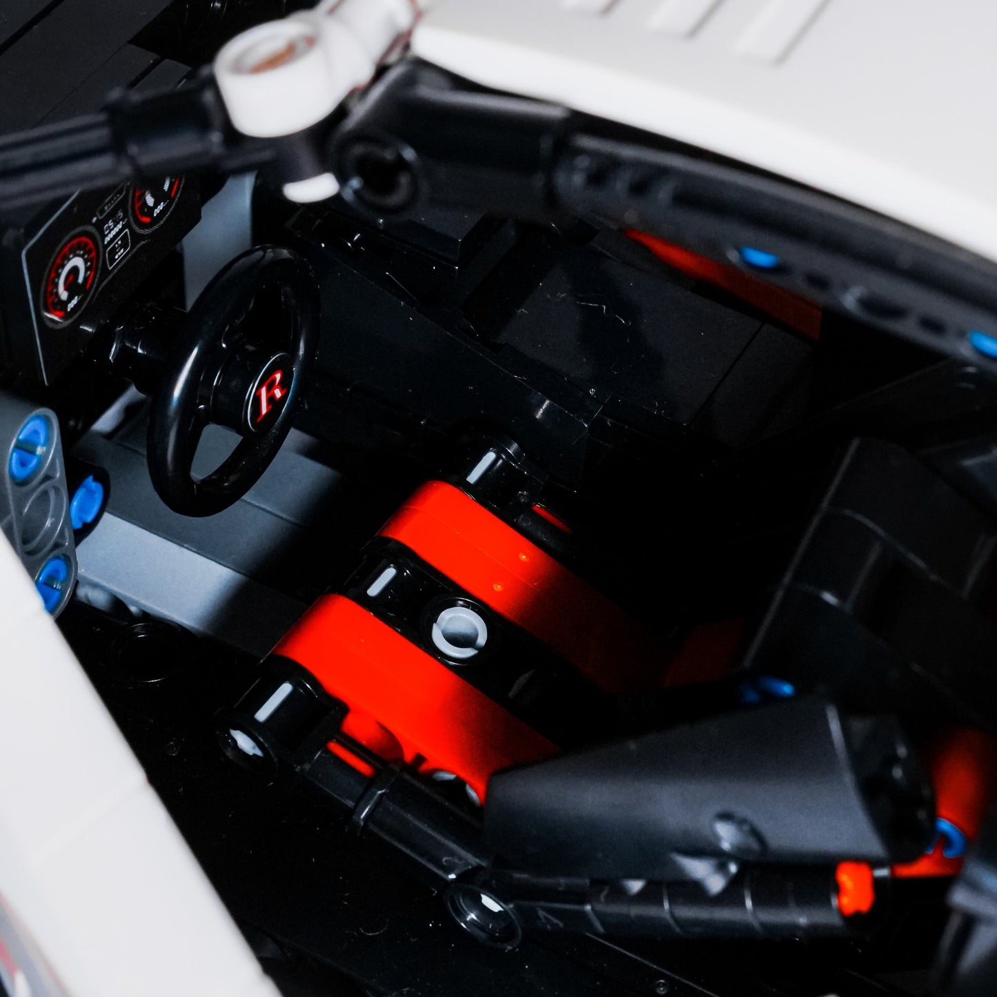 LUBON sports car building block interior with steering