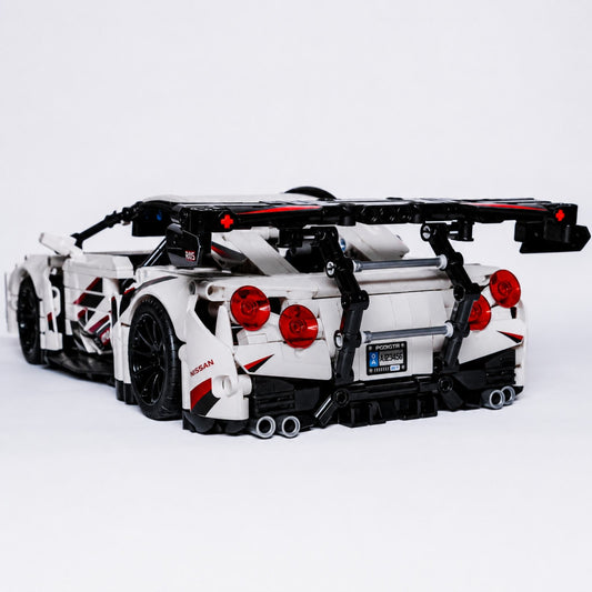 LUBON premium sports car building block rear view